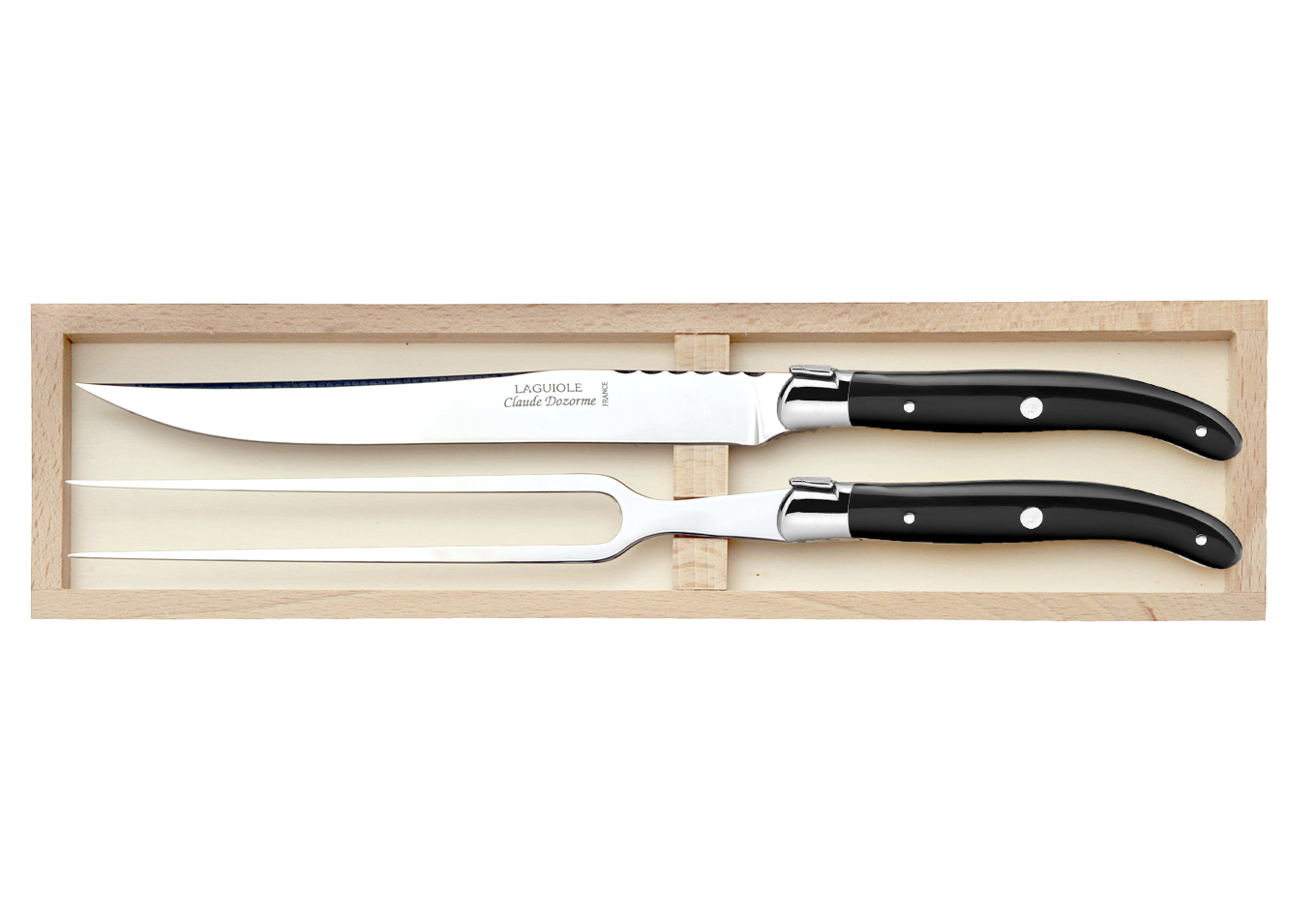 Service à foie gras - Coffret Laguiole 2 pièces