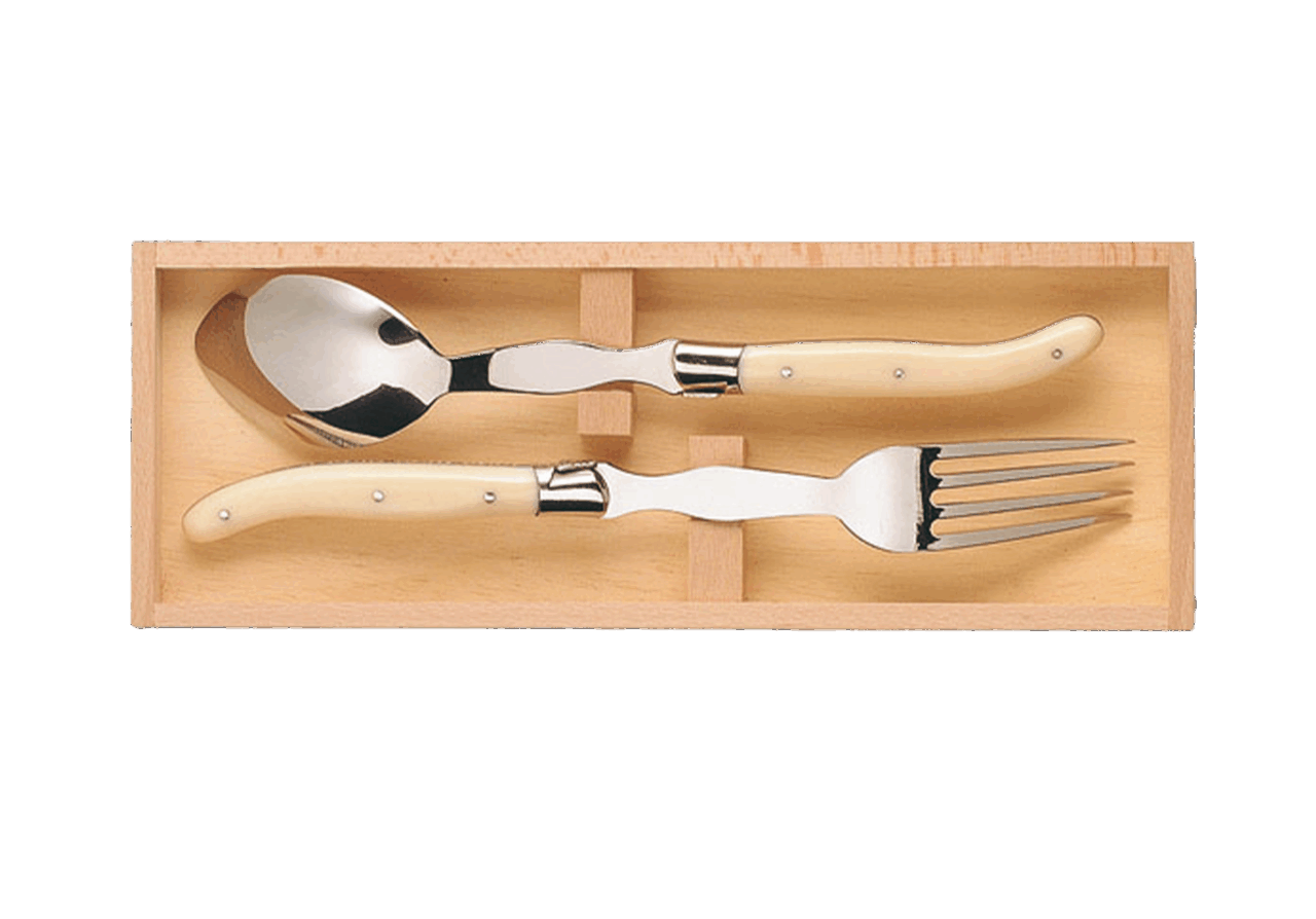 Service à servir - Coffret Laguiole mitre laiton