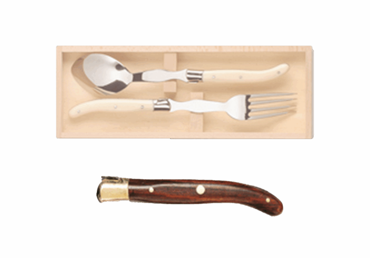Service à servir - Coffret Laguiole mitre laiton