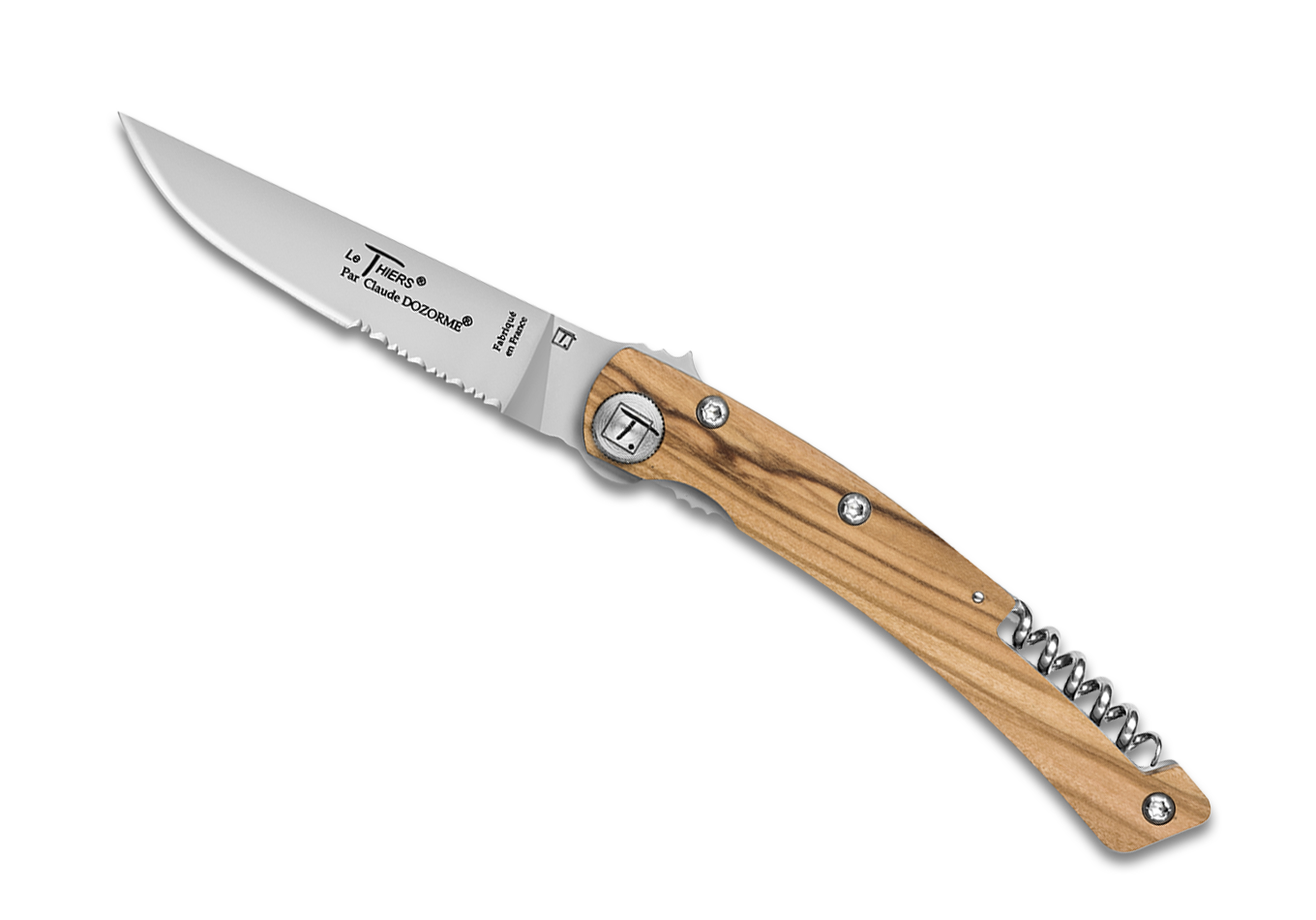 Dague - Tire-bouchon bois