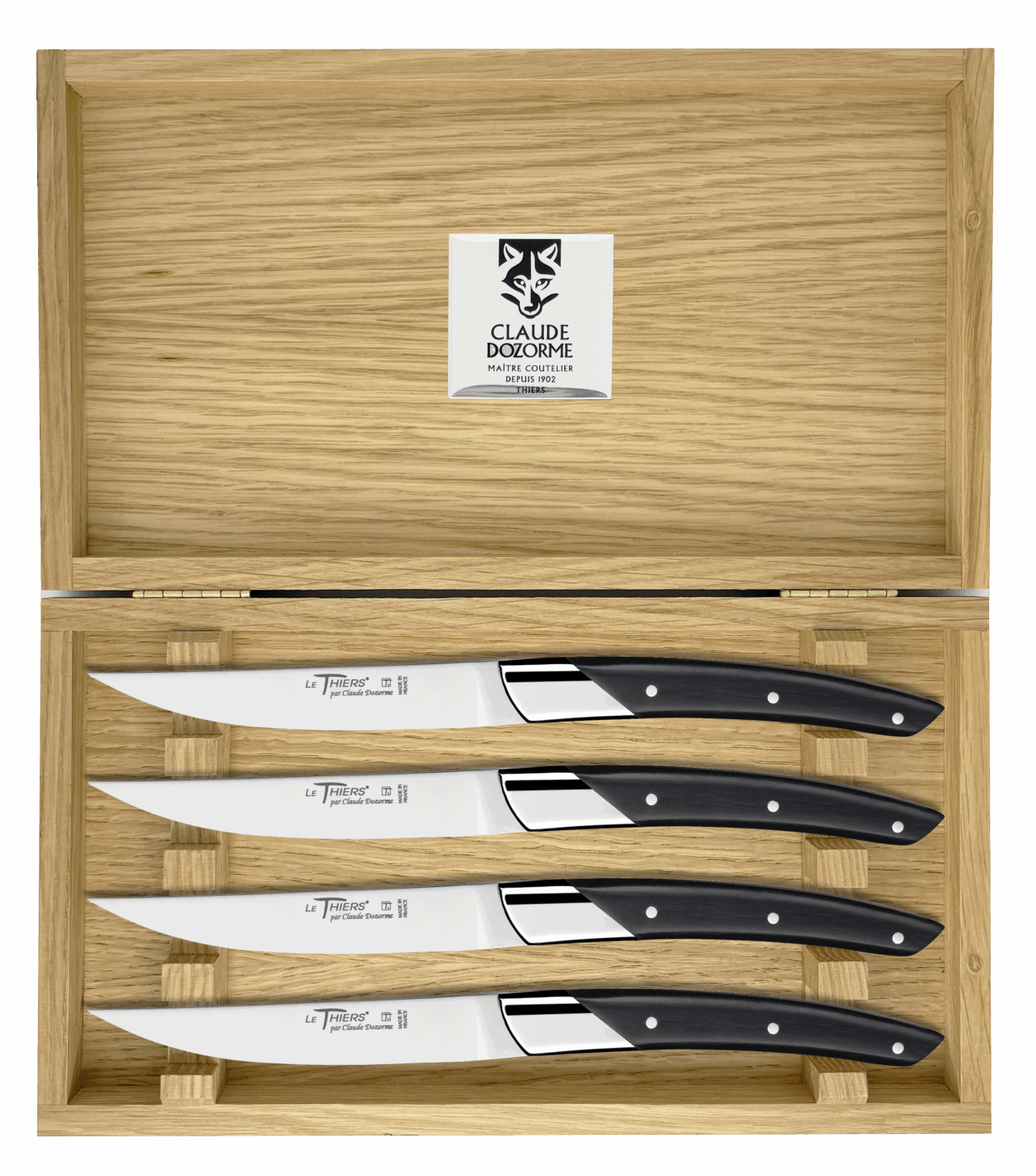 Le Thiers® Art Déco - Coffret 4 couteaux