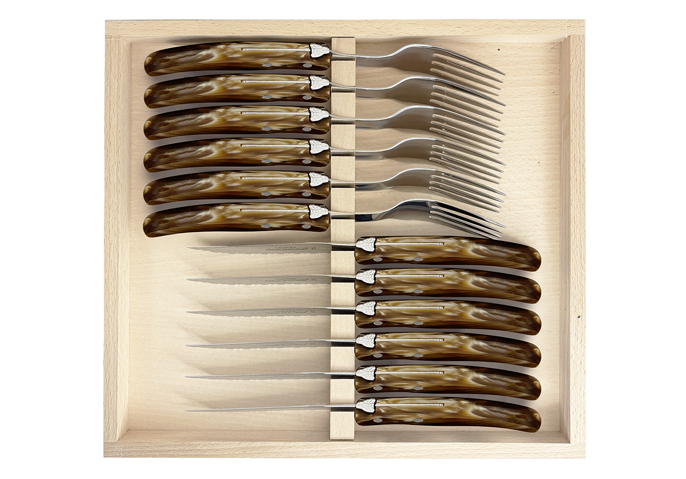 Capucin - Coffret 12 pièces (6 couteaux et 6 fourchettes)