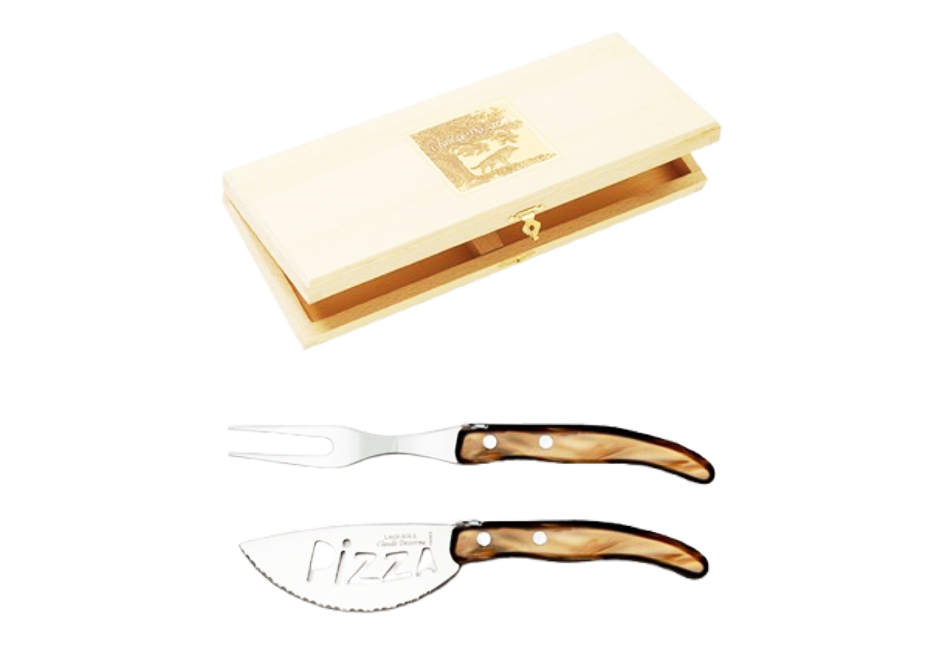 À Table - Coffret 2 pièces (couteau à pizza & fourchette)