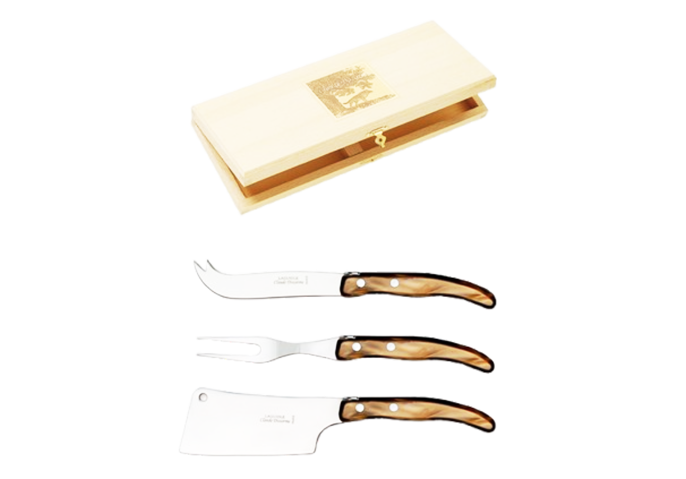 Le Thiers® Classique - Coffret 3 pièces (hachette, couteau & fourchette)