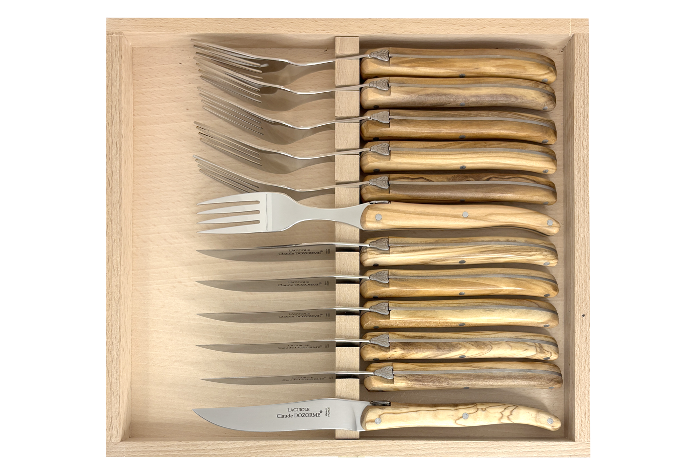 Le Thiers® Classique - Coffret 12 pièces (6 couteaux et 6 fourchettes)