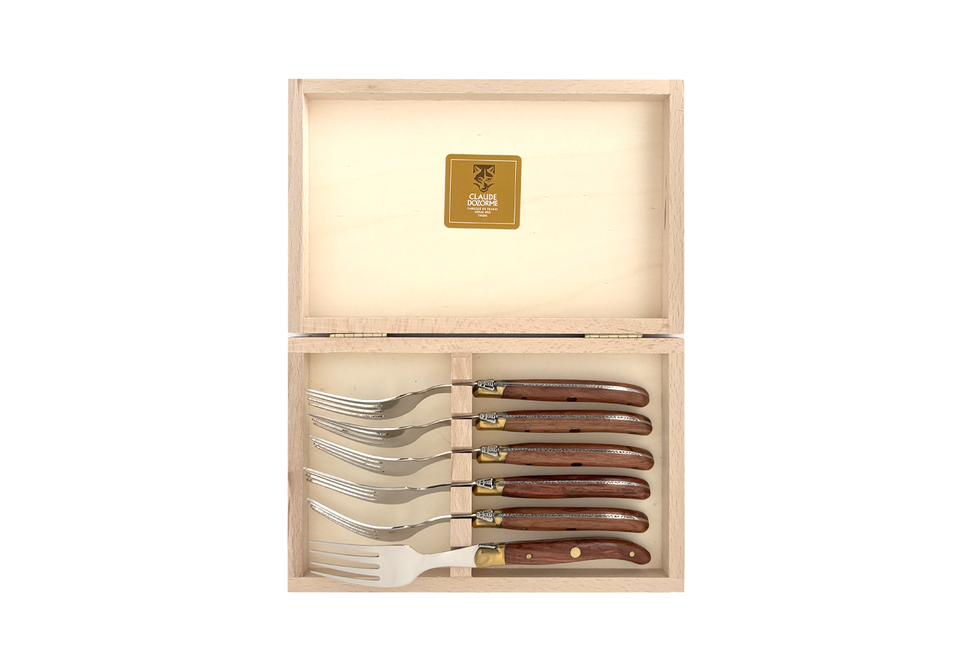 Laguiole Mitre Inox - Coffret 6 fourchettes à dessert