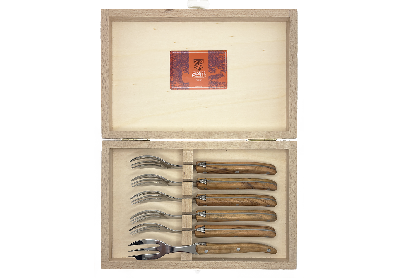 Accessoires - Coffret Laguiole 6 fourchettes à gâteaux