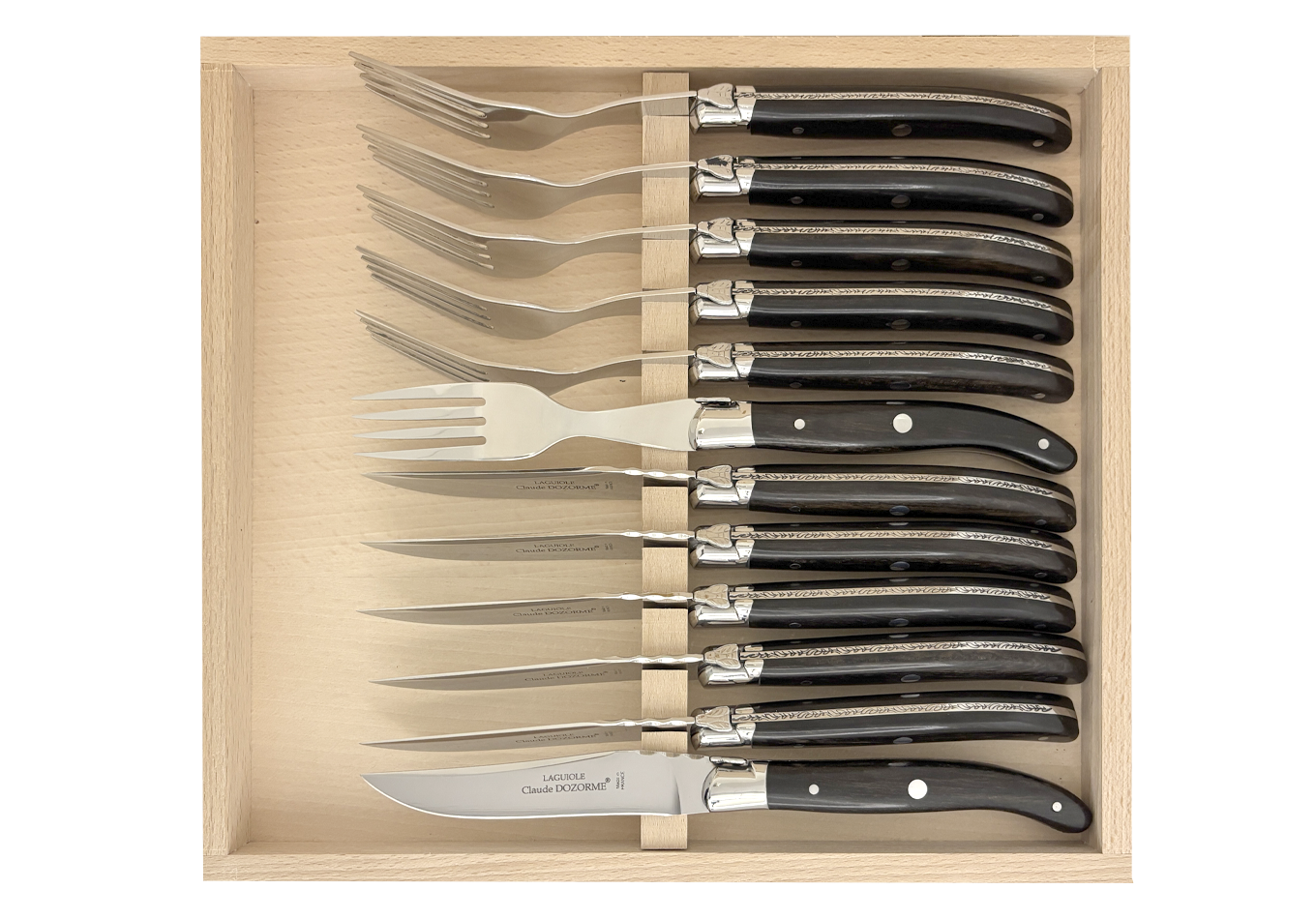 À Table - Coffret 12 pièces (6 couteaux et 6 fourchettes)