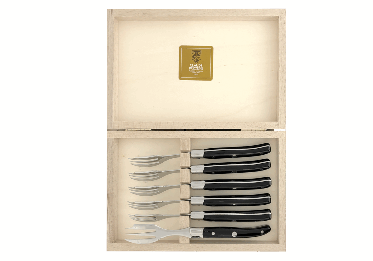 Laguiole Mitre Inox - Coffret 6 fourchettes à dessert