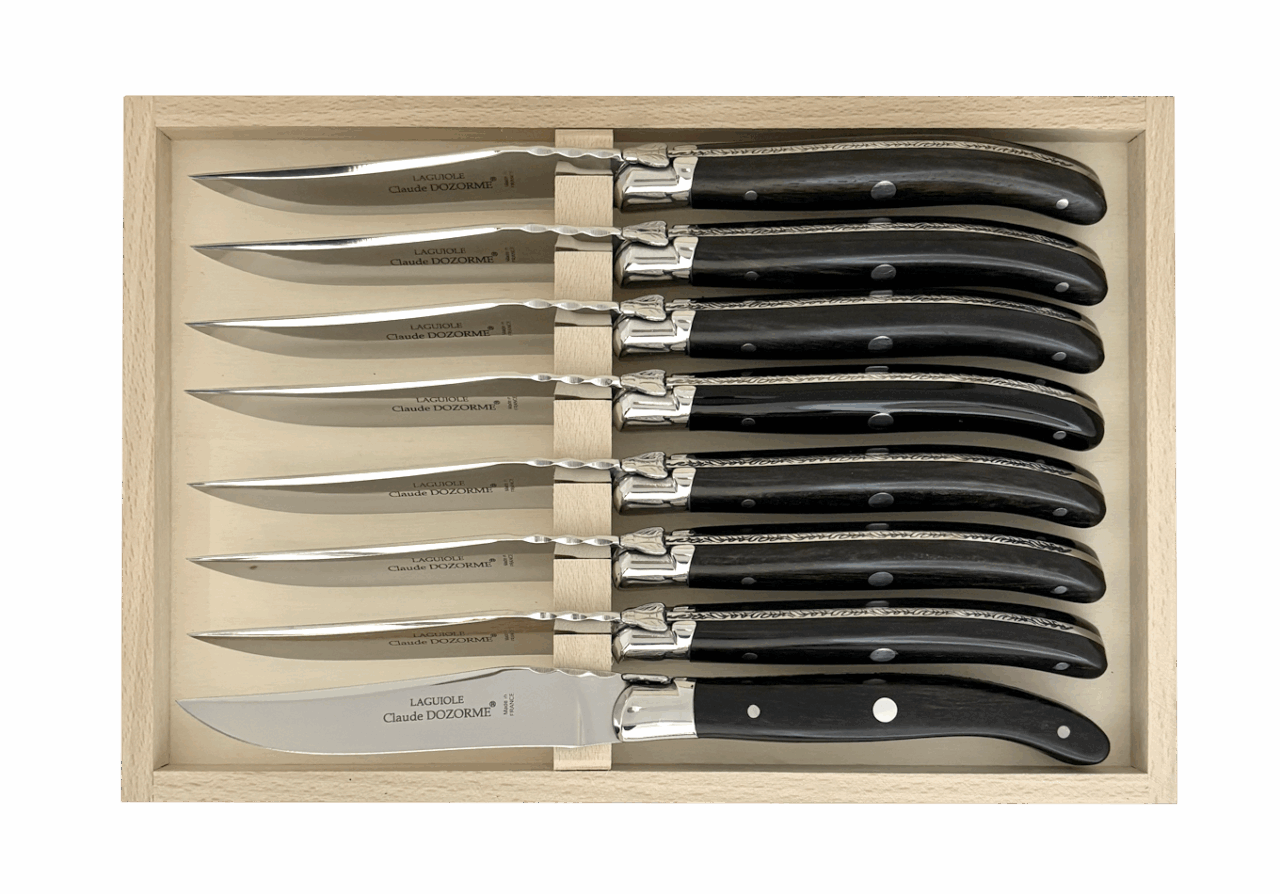 Laguiole Mitre Inox - Coffret 8 couteaux