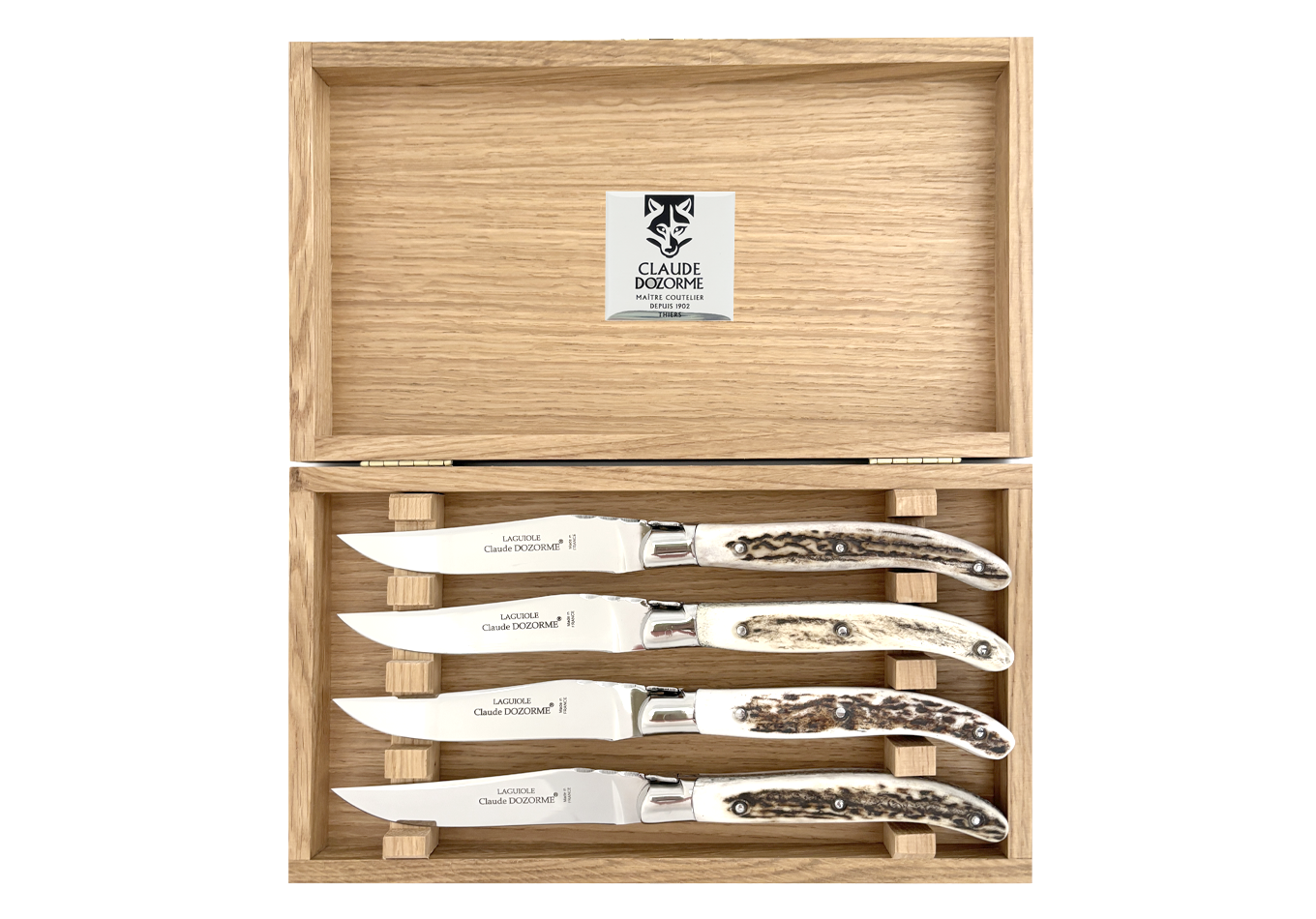 À Table - Coffret chêne 4 couteaux