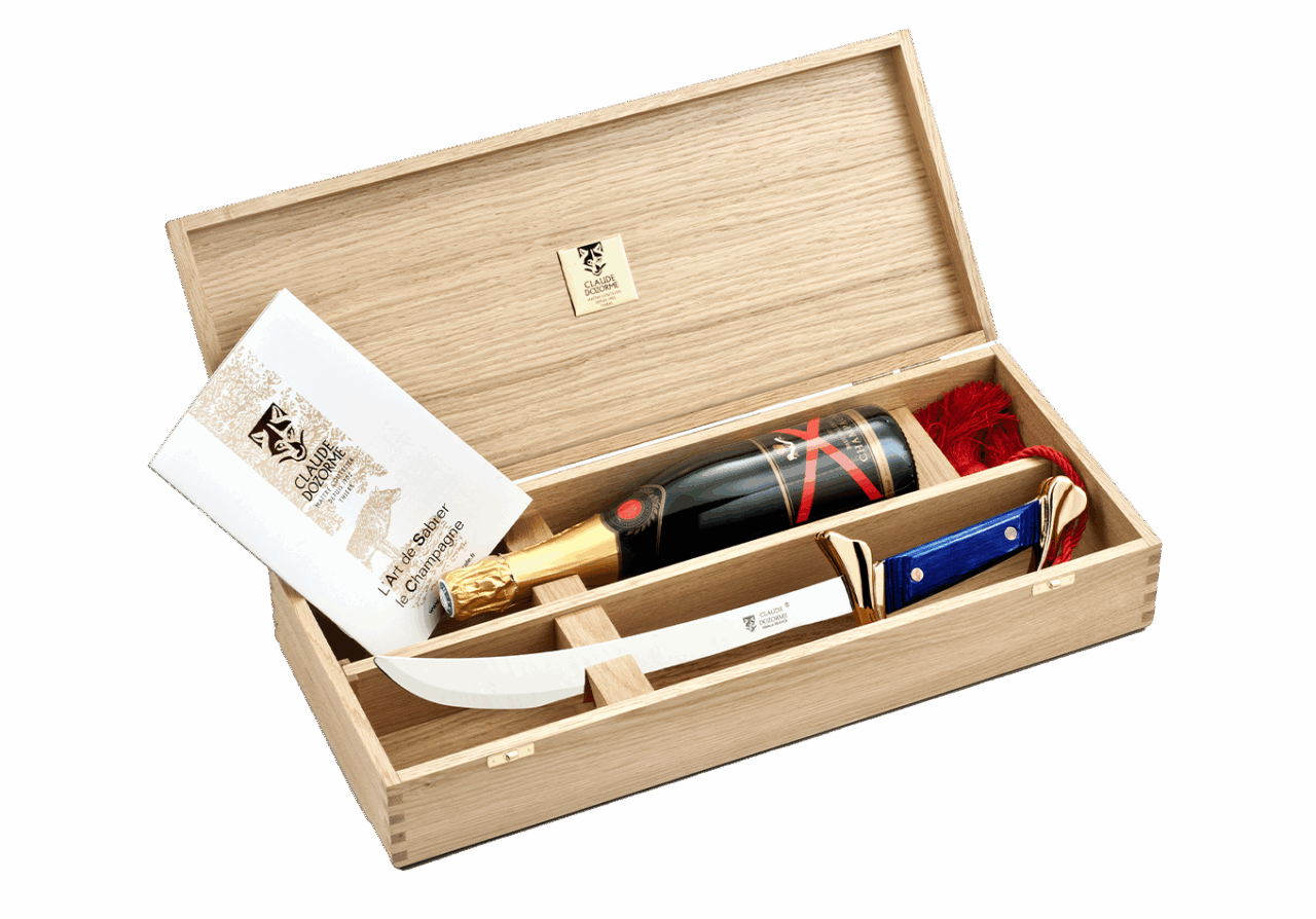 Sabre à Champagne Prestige en coffret bouteille - Coffret Bouteille Napoléon