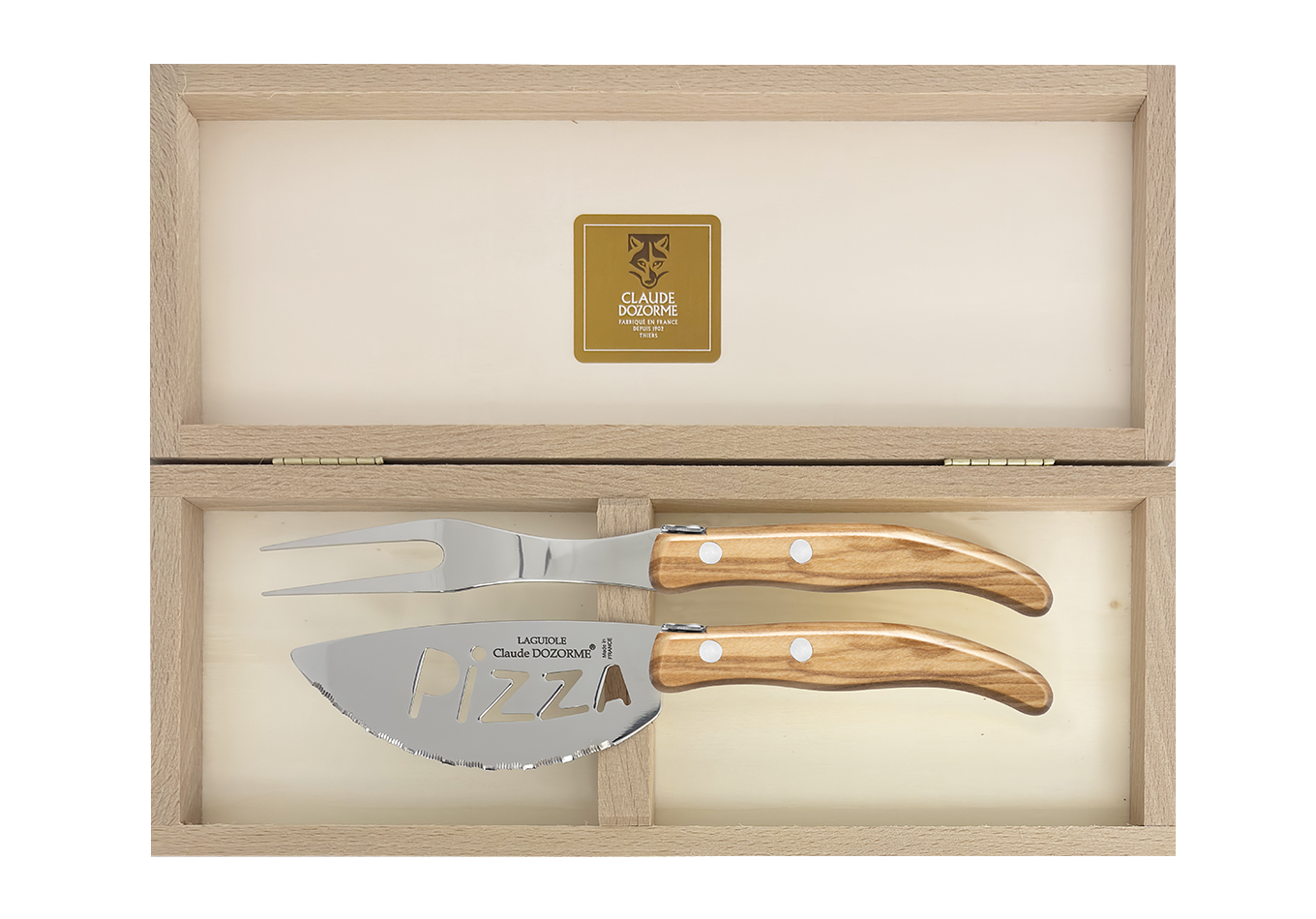 Accessoires - Coffret 2 pièces (couteau à pizza & fourchette)